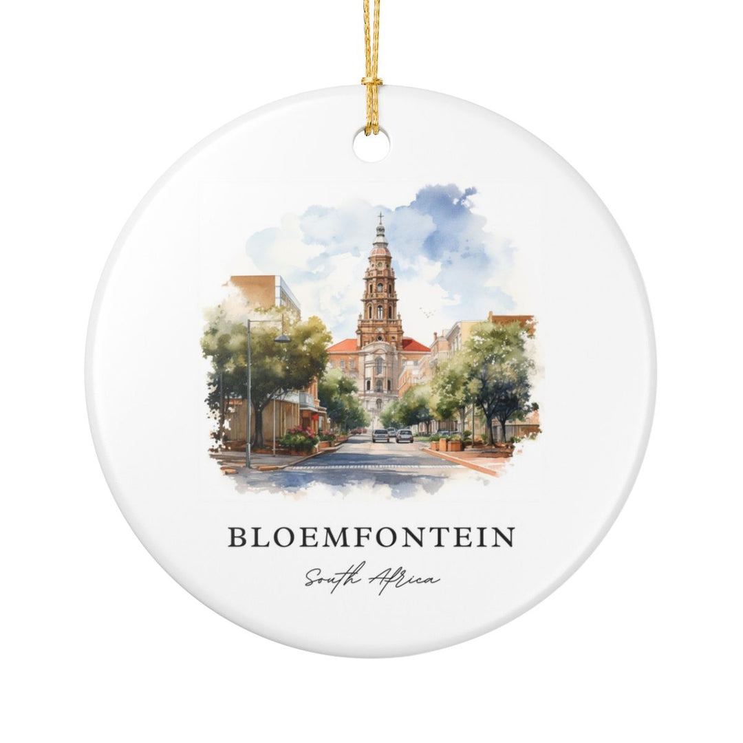 Bloemfontein South Africa Ornament: Unique Bloemfontein Souvenir, Bloemfontein South Africa Xmas Decor, and Authentic Bloemfontein Gift