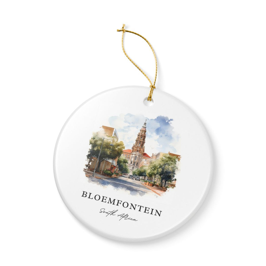 Bloemfontein South Africa Ornament: Unique Bloemfontein Souvenir, Bloemfontein South Africa Xmas Decor, and Authentic Bloemfontein Gift