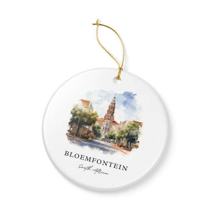 Bloemfontein South Africa Ornament: Unique Bloemfontein Souvenir, Bloemfontein South Africa Xmas Decor, and Authentic Bloemfontein Gift