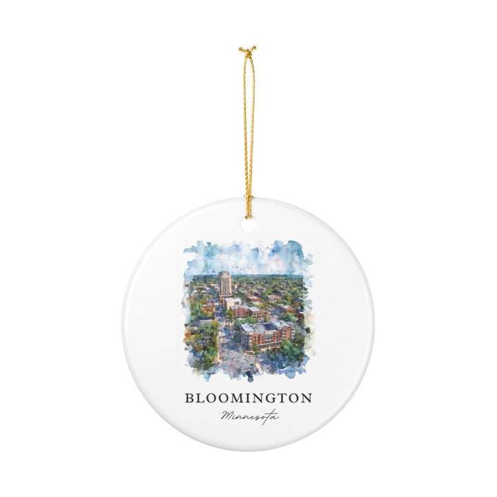 Bloomington Minnesota USA Ornament: Unique Bloomington Souvenir, Bloomington Minnesota Xmas Decor, and Authentic Bloomington Gift