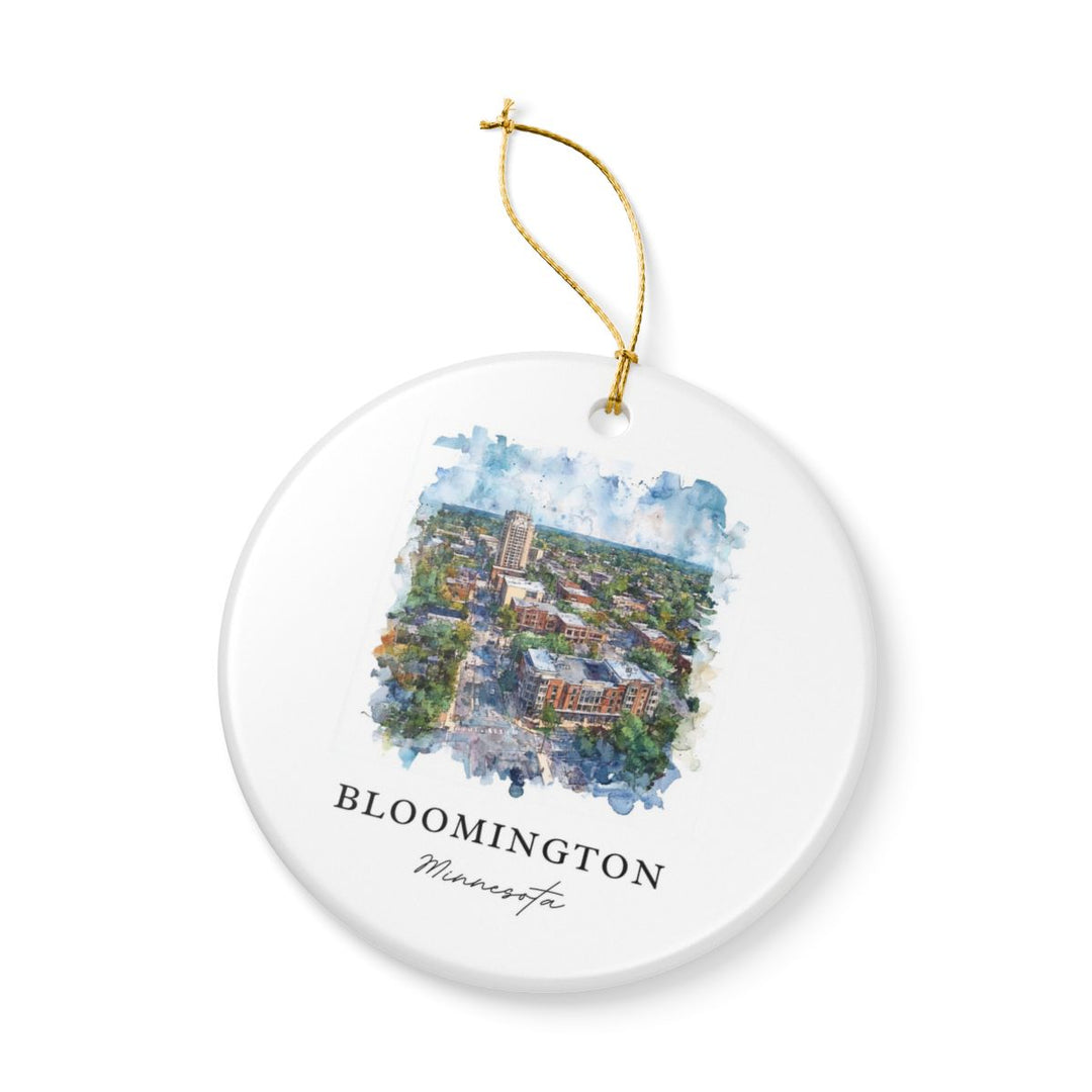 Bloomington Minnesota USA Ornament: Unique Bloomington Souvenir, Bloomington Minnesota Xmas Decor, and Authentic Bloomington Gift