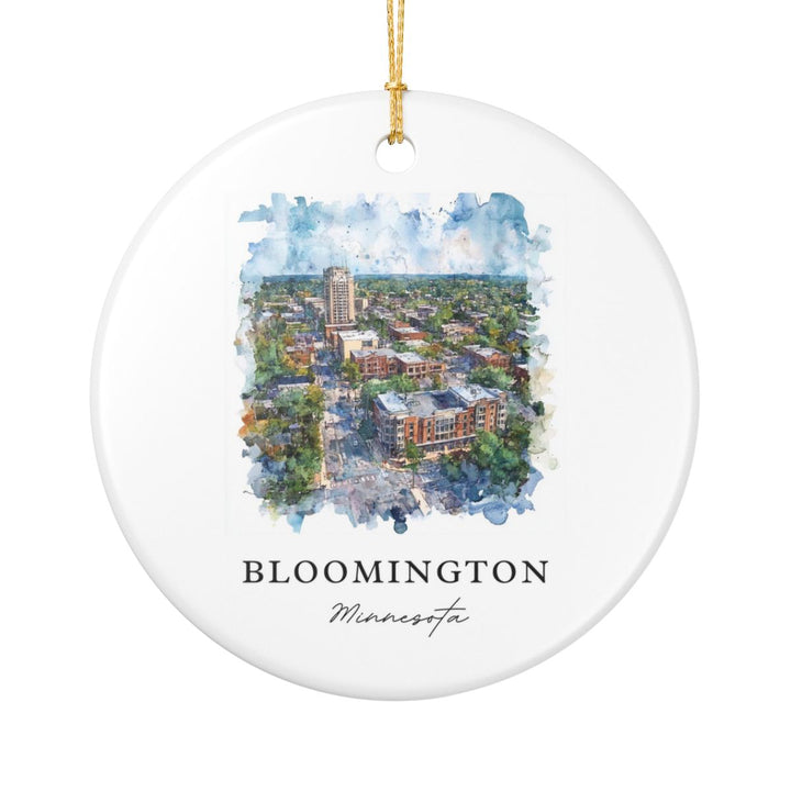 Bloomington Minnesota USA Ornament: Unique Bloomington Souvenir, Bloomington Minnesota Xmas Decor, and Authentic Bloomington Gift