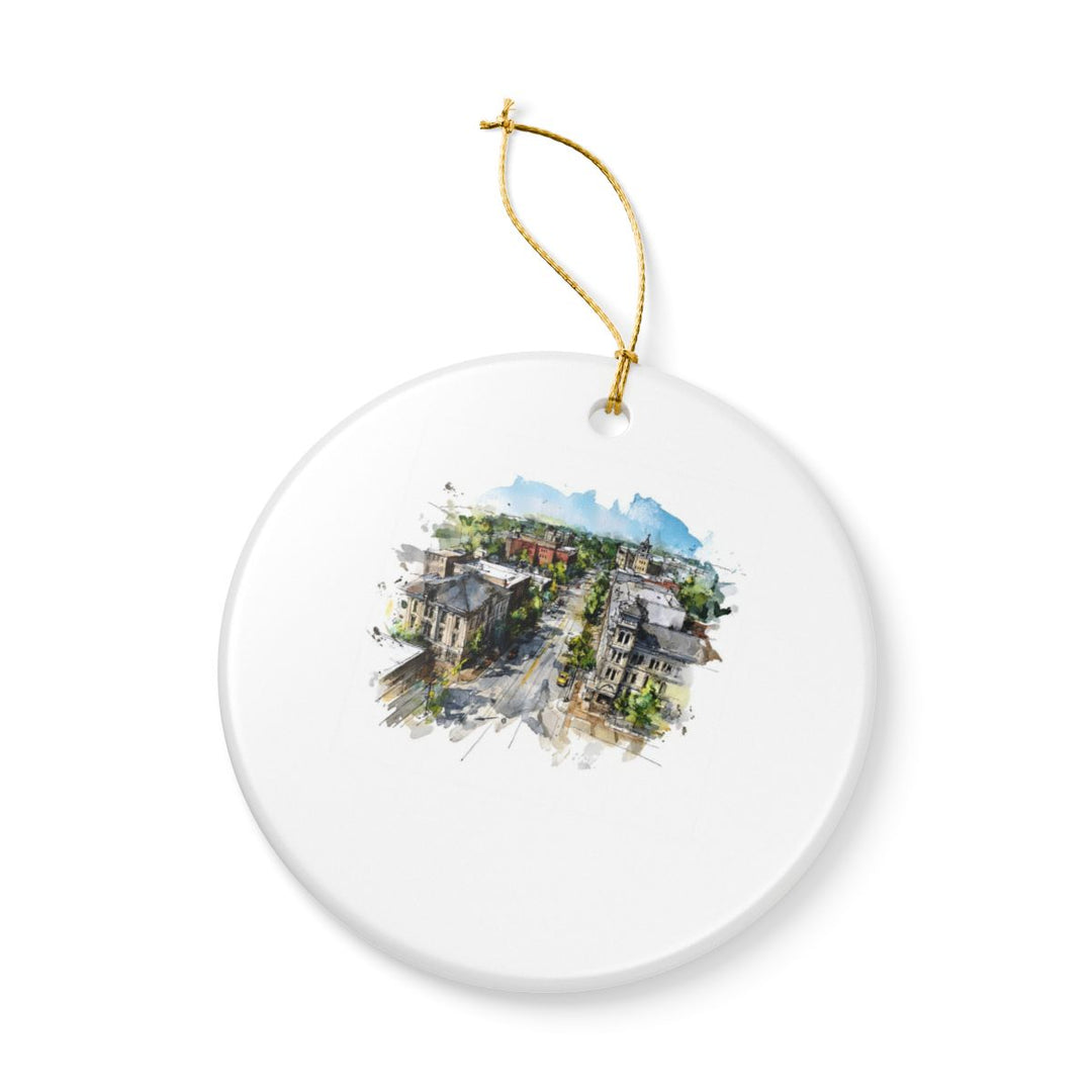 Bloomington Indiana Ornament: Unique Bloomington Souvenir, Bloomington Indiana Xmas Decor, and Authentic Bloomington Gift