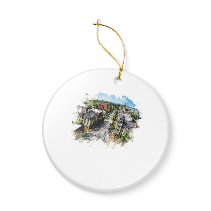 Bloomington Indiana Ornament: Unique Bloomington Souvenir, Bloomington Indiana Xmas Decor, and Authentic Bloomington Gift