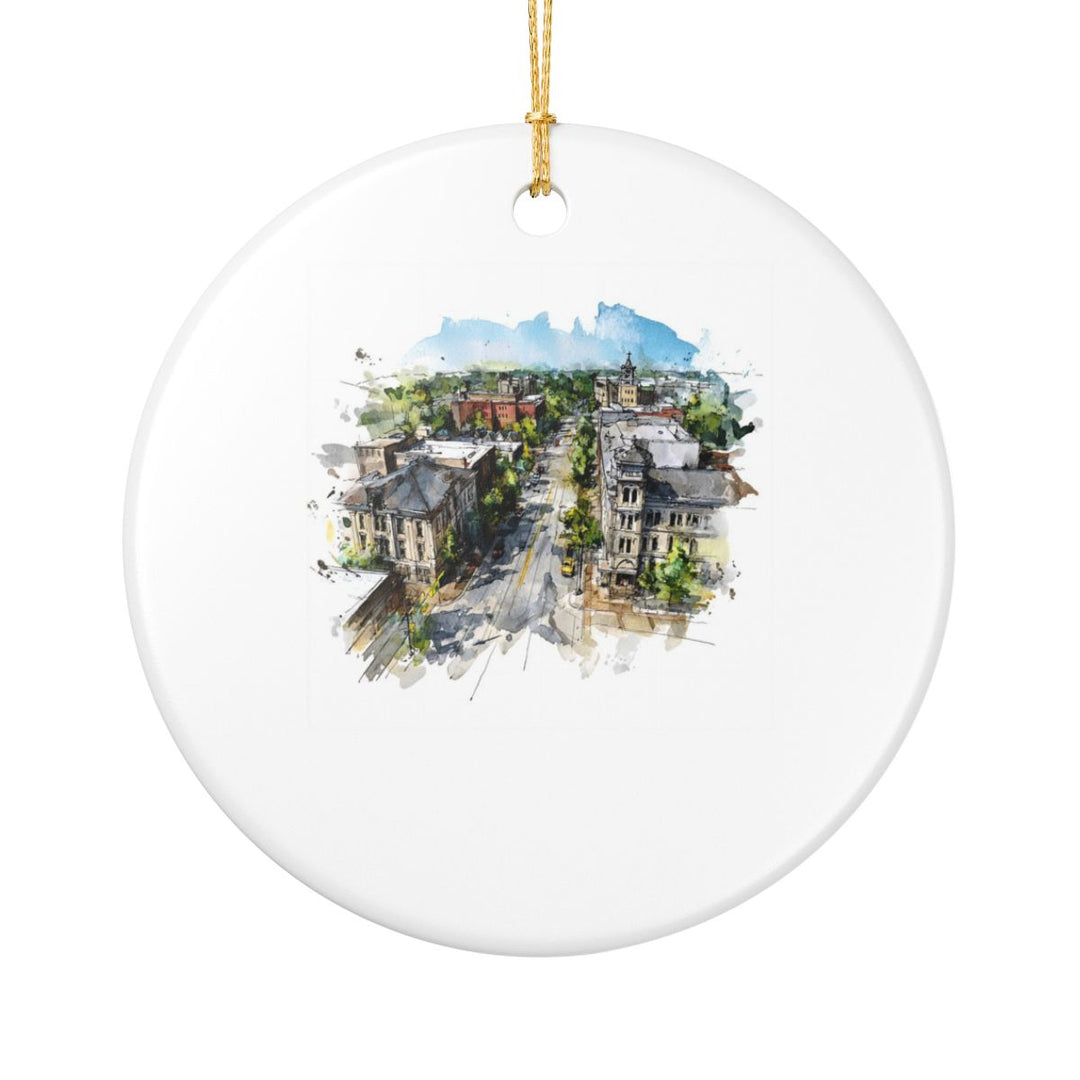 Bloomington Indiana Ornament: Unique Bloomington Souvenir, Bloomington Indiana Xmas Decor, and Authentic Bloomington Gift