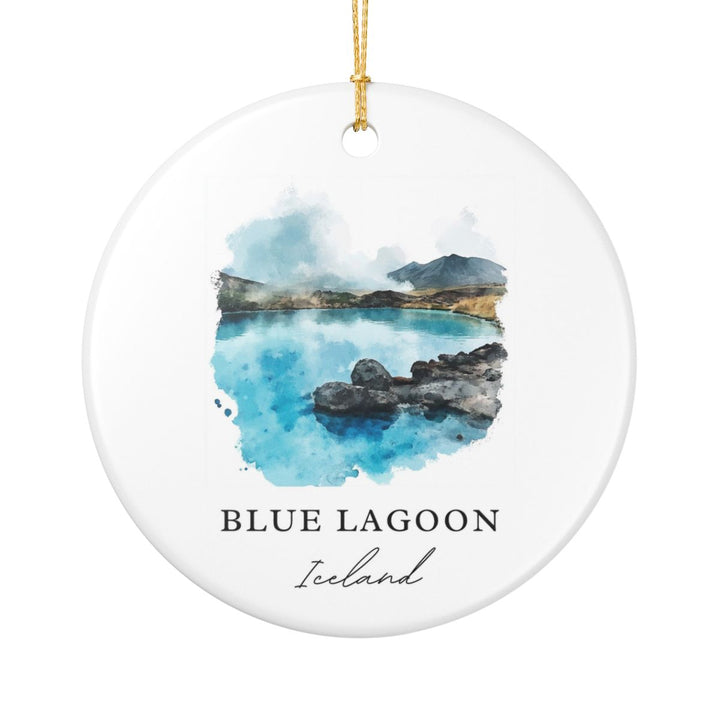 Blue Lagoon Ornament: Unique Blue Lagoon Souvenir, Blue Lagoon Xmas Decor, and Authentic Blue Lagoon Gift