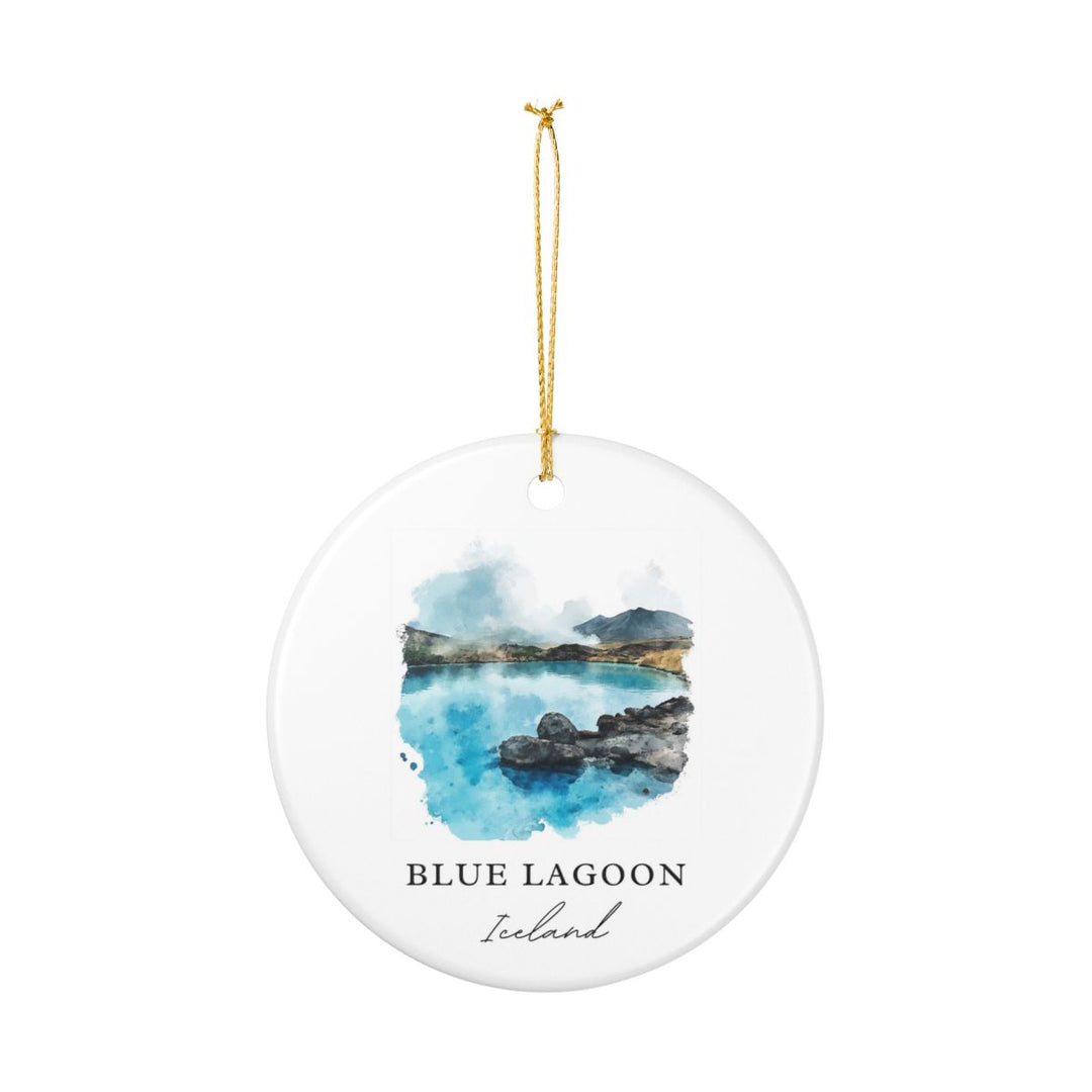 Blue Lagoon Ornament: Unique Blue Lagoon Souvenir, Blue Lagoon Xmas Decor, and Authentic Blue Lagoon Gift