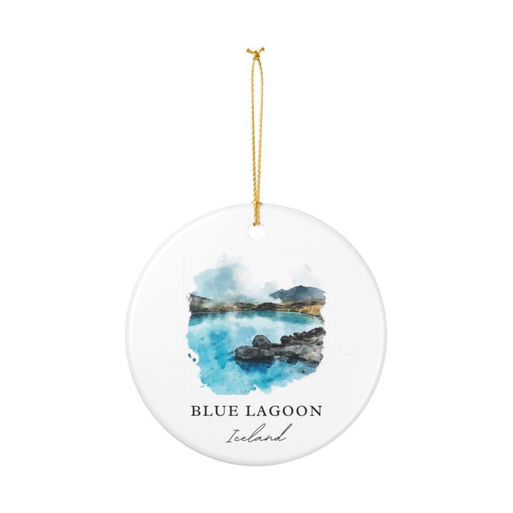 Blue Lagoon Ornament: Unique Blue Lagoon Souvenir, Blue Lagoon Xmas Decor, and Authentic Blue Lagoon Gift