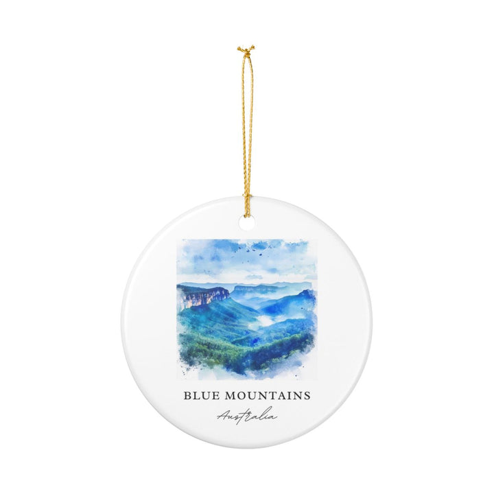 Blue Mountains Australia Ornament: Unique Blue Mountains Souvenir, Blue Mountains Australia Xmas Decor, and Authentic Blue Mountains Gift