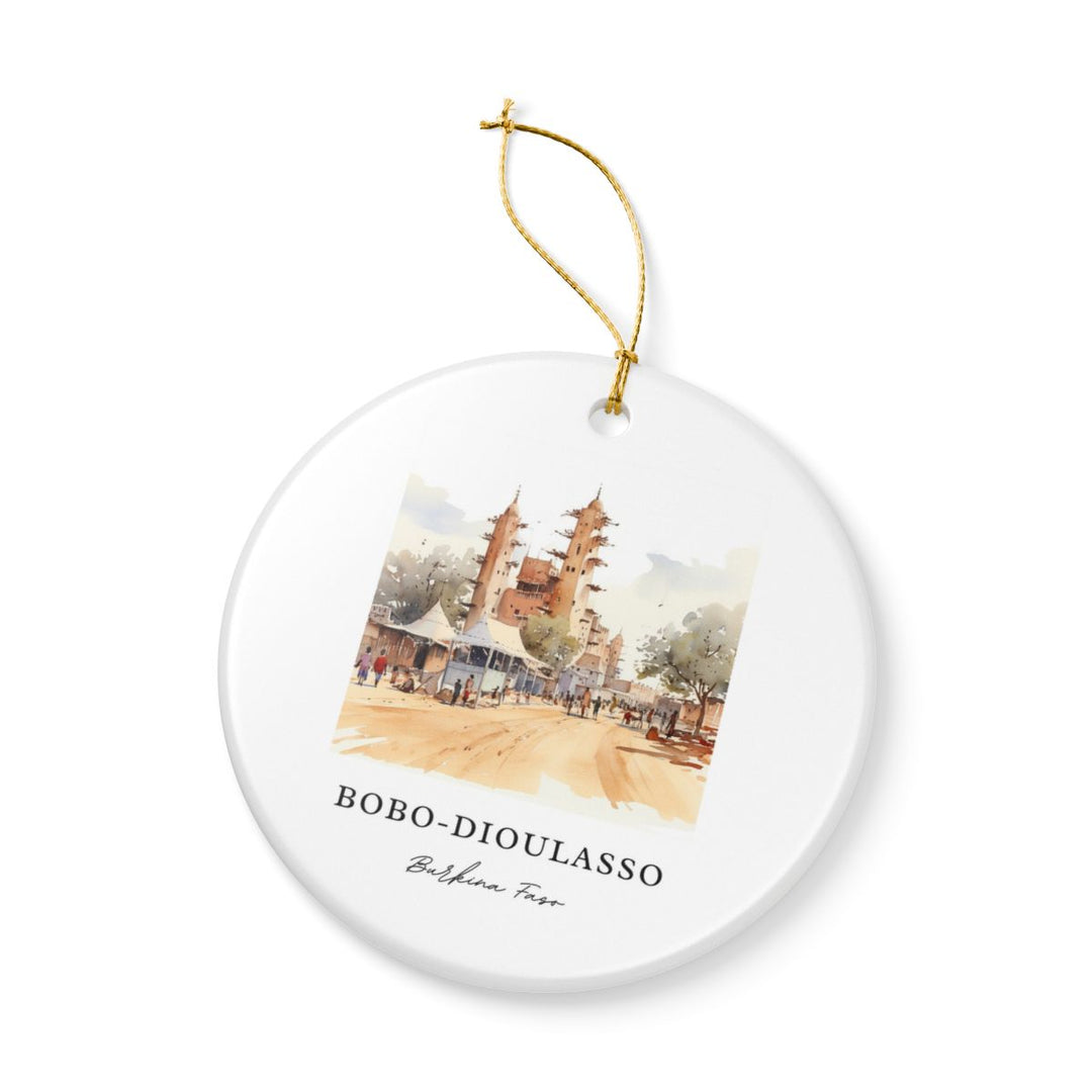 Bobo Dioulasso Burkina Faso Ornament: Unique Bobo Dioulasso Burkina Faso Souvenir, Bobo Dioulasso Burkina Faso Xmas Decor, and Authentic Bobo Dioulasso Burkina Faso Gift