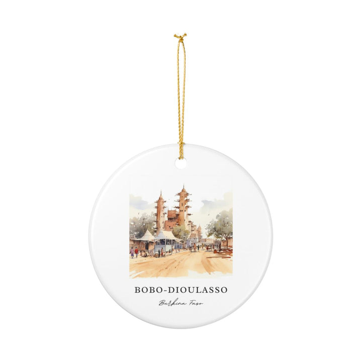 Bobo Dioulasso Burkina Faso Ornament: Unique Bobo Dioulasso Burkina Faso Souvenir, Bobo Dioulasso Burkina Faso Xmas Decor, and Authentic Bobo Dioulasso Burkina Faso Gift