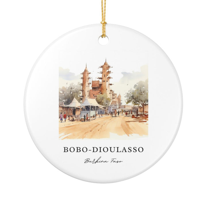 Bobo Dioulasso Burkina Faso Ornament: Unique Bobo Dioulasso Burkina Faso Souvenir, Bobo Dioulasso Burkina Faso Xmas Decor, and Authentic Bobo Dioulasso Burkina Faso Gift