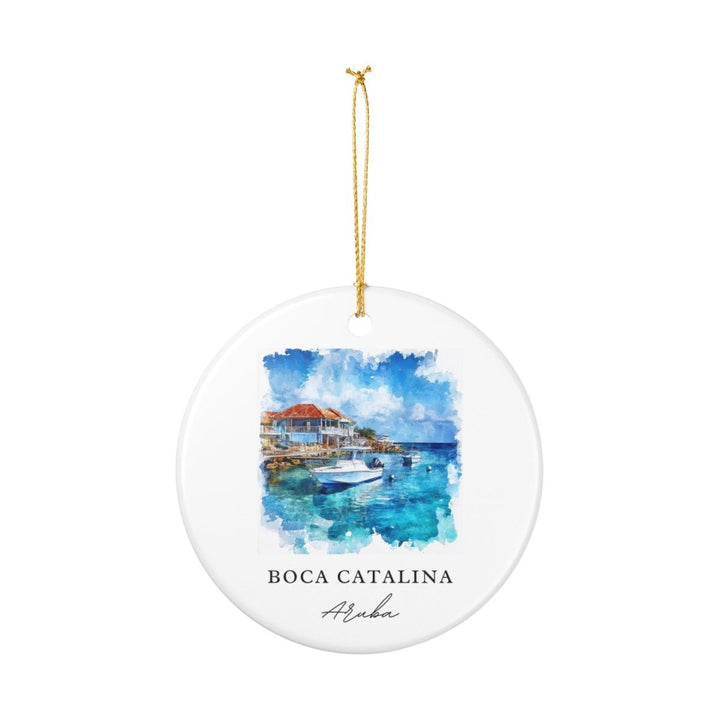 Boca Catalina Aruba Ornament: Unique Boca Catalina Aruba Souvenir, Boca Catalina Aruba Xmas Decor, and Authentic Boca Catalina Aruba Gift