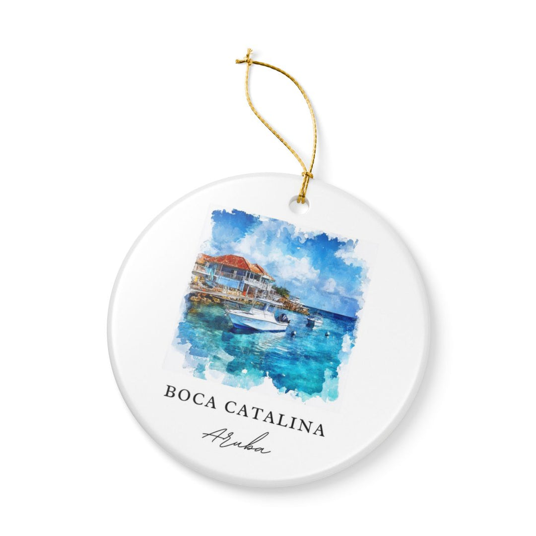 Boca Catalina Aruba Ornament: Unique Boca Catalina Aruba Souvenir, Boca Catalina Aruba Xmas Decor, and Authentic Boca Catalina Aruba Gift