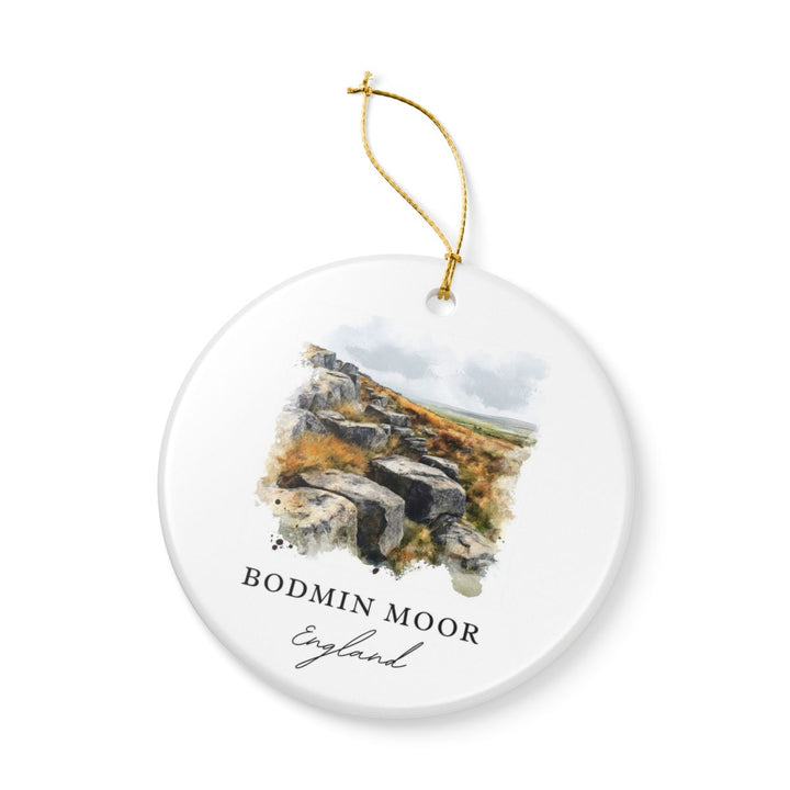 Bodmin Moor England Ornament: Unique Bodmin Moor Souvenir, Bodmin Moor England Xmas Decor, and Authentic Bodmin Moor Gift