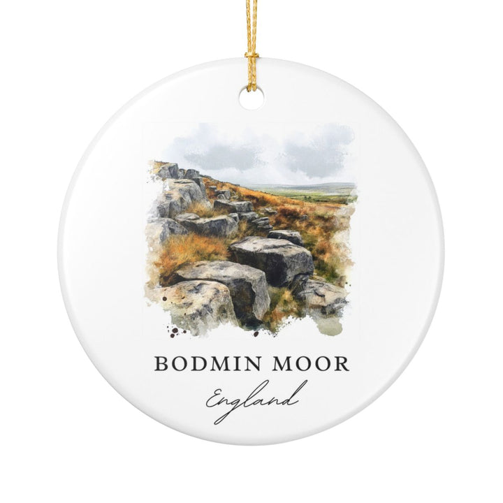 Bodmin Moor England Ornament: Unique Bodmin Moor Souvenir, Bodmin Moor England Xmas Decor, and Authentic Bodmin Moor Gift