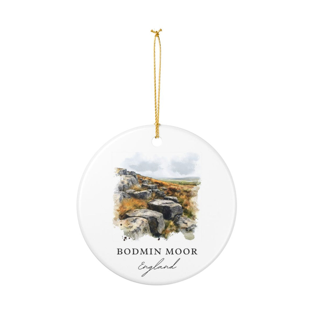 Bodmin Moor England Ornament: Unique Bodmin Moor Souvenir, Bodmin Moor England Xmas Decor, and Authentic Bodmin Moor Gift