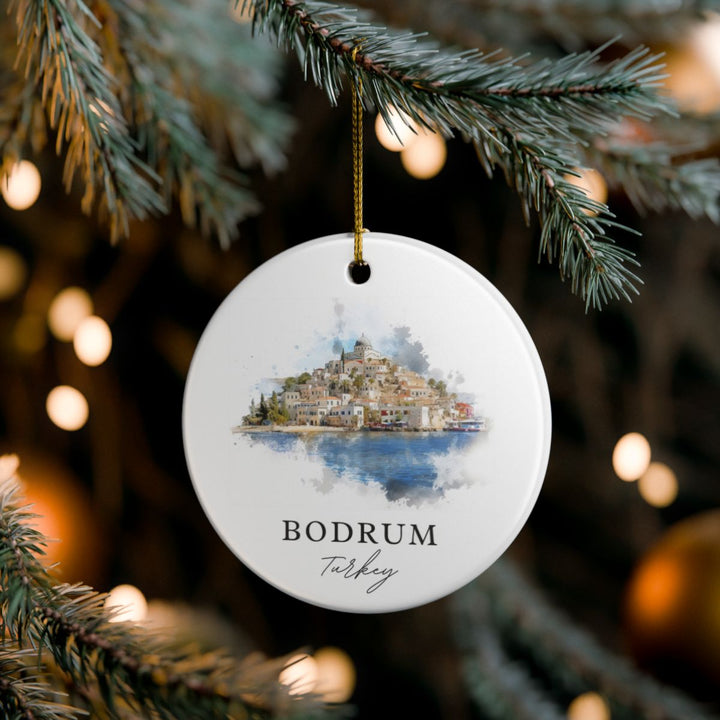 Bodrum Turkey Ornament: Unique Bodrum Souvenir, Bodrum Turkey Xmas Decor, and Authentic Bodrum Gift