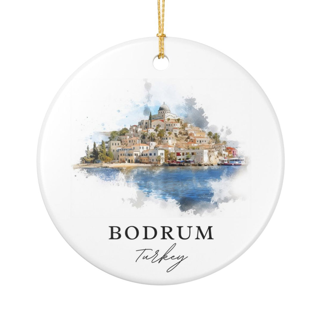 Bodrum Turkey Ornament: Unique Bodrum Souvenir, Bodrum Turkey Xmas Decor, and Authentic Bodrum Gift