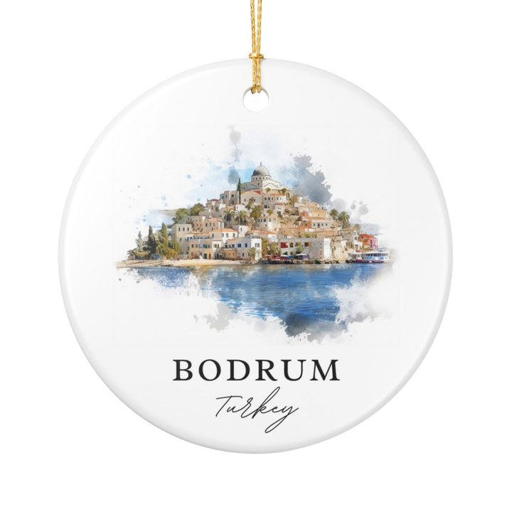 Bodrum Turkey Ornament: Unique Bodrum Souvenir, Bodrum Turkey Xmas Decor, and Authentic Bodrum Gift