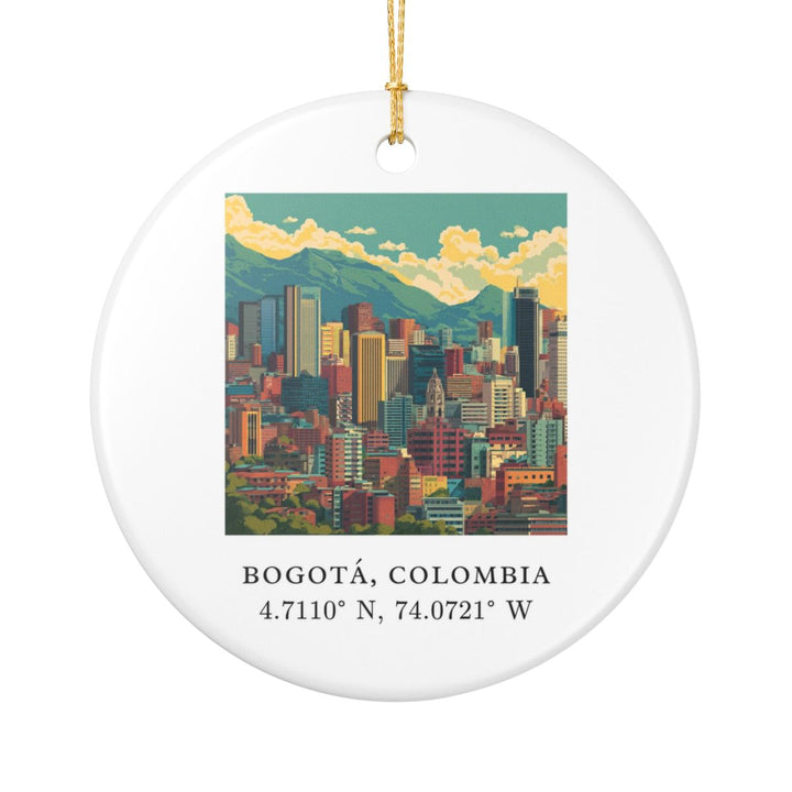 Bogota Colombia Ornament: Unique Bogota Souvenir, Bogota Colombia Xmas Decor, and Authentic Bogota Gift