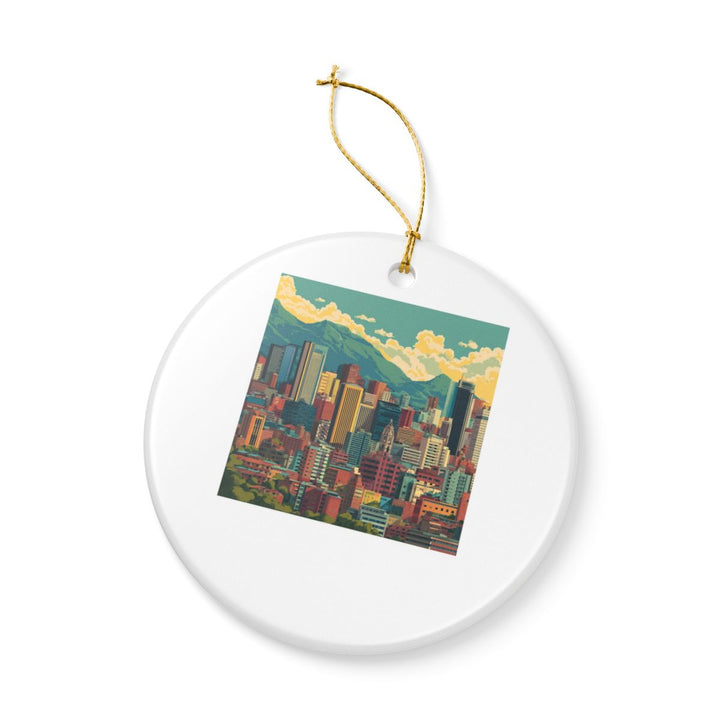 Bogota Colombia Ornament: Unique Bogota Souvenir, Bogota Colombia Xmas Decor, and Authentic Bogota Gift