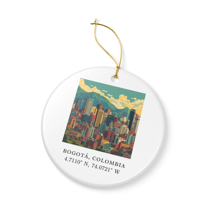 Bogota Colombia Ornament: Unique Bogota Souvenir, Bogota Colombia Xmas Decor, and Authentic Bogota Gift