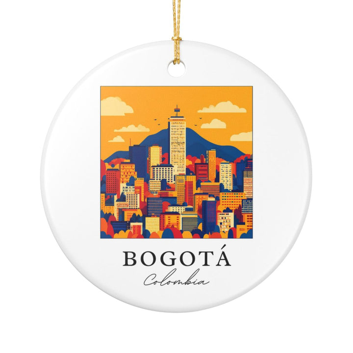 Bogota Colombia Ornament: Unique Bogota Souvenir, Bogota Colombia Xmas Decor, and Authentic Bogota Gift