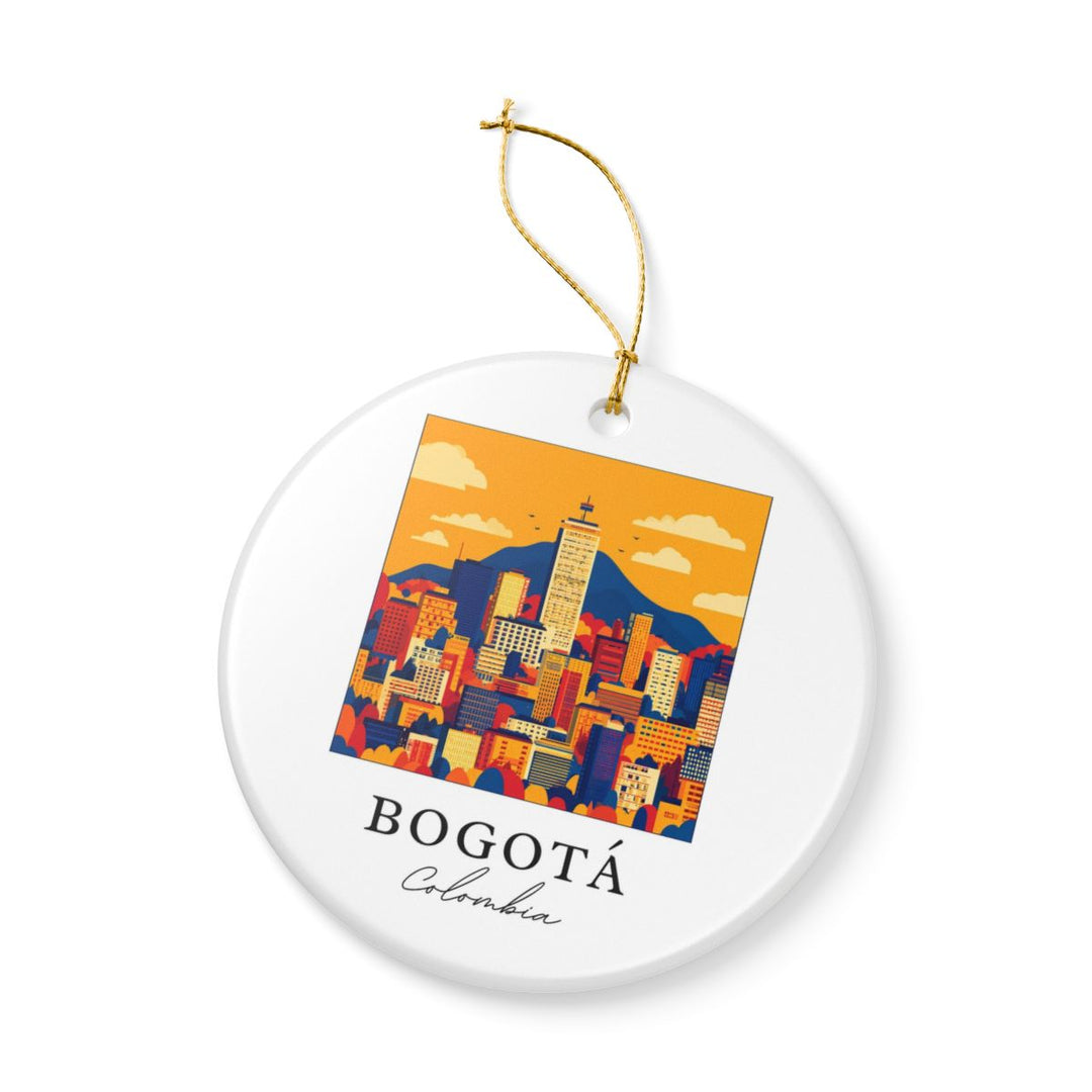 Bogota Colombia Ornament: Unique Bogota Souvenir, Bogota Colombia Xmas Decor, and Authentic Bogota Gift