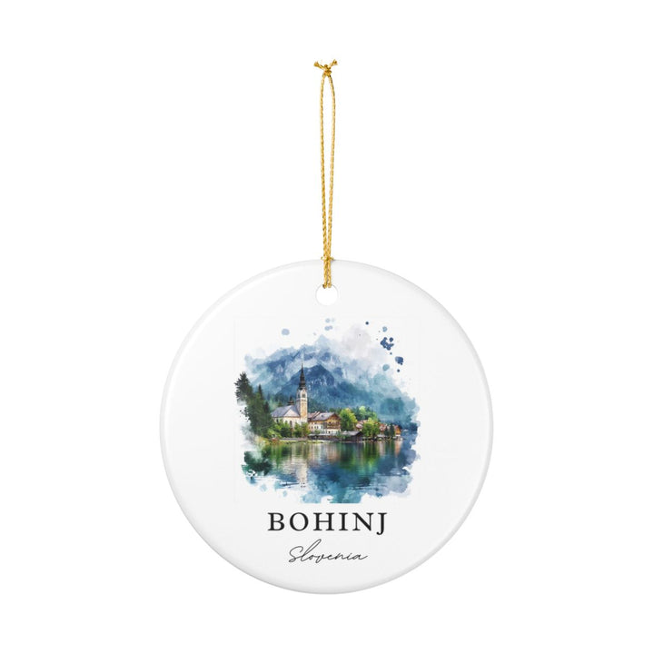 Bohinj Slovenia Ornament: Unique Bohinj Souvenir, Bohinj Slovenia Xmas Decor, and Authentic Bohinj Gift