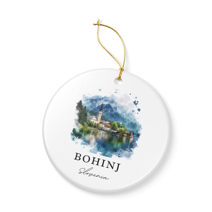 Bohinj Slovenia Ornament: Unique Bohinj Souvenir, Bohinj Slovenia Xmas Decor, and Authentic Bohinj Gift