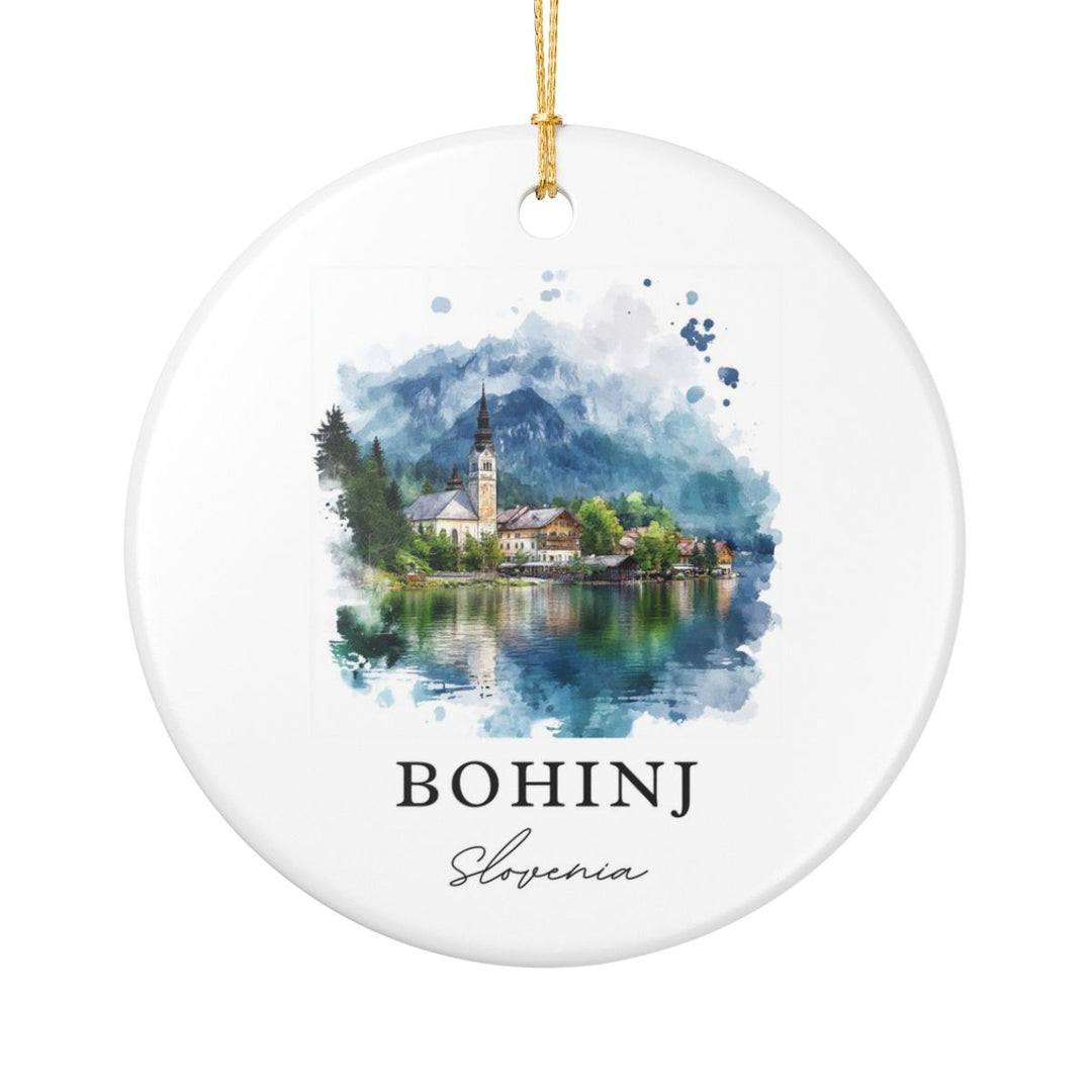 Bohinj Slovenia Ornament: Unique Bohinj Souvenir, Bohinj Slovenia Xmas Decor, and Authentic Bohinj Gift