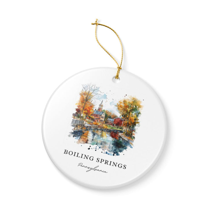 Boiling Springs Pennsylvania USA Ornament: Unique Boiling Springs Souvenir, Boiling Springs Pennsylvania Xmas Decor, and Authentic Boiling Springs Gift