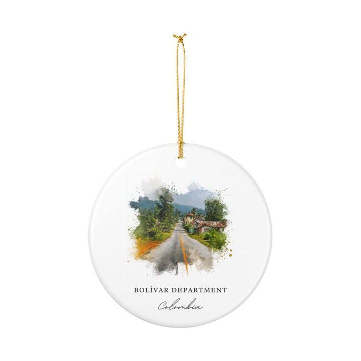 Bolívar Colombia Ornament: Unique Bolívar Souvenir, Bolívar Colombia Xmas Decor, and Authentic Bolívar Gift