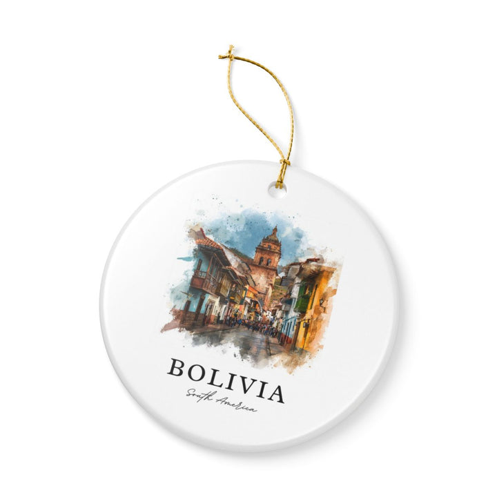 Bolivia Bolivia Ornament: Unique Bolivia Souvenir, Bolivia Bolivia Xmas Decor, and Authentic Bolivia Gift