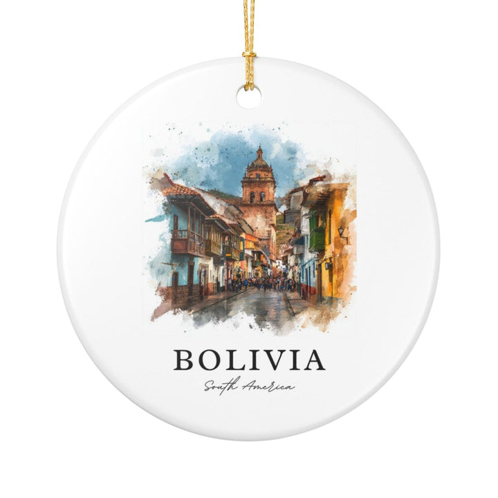 Bolivia Bolivia Ornament: Unique Bolivia Souvenir, Bolivia Bolivia Xmas Decor, and Authentic Bolivia Gift