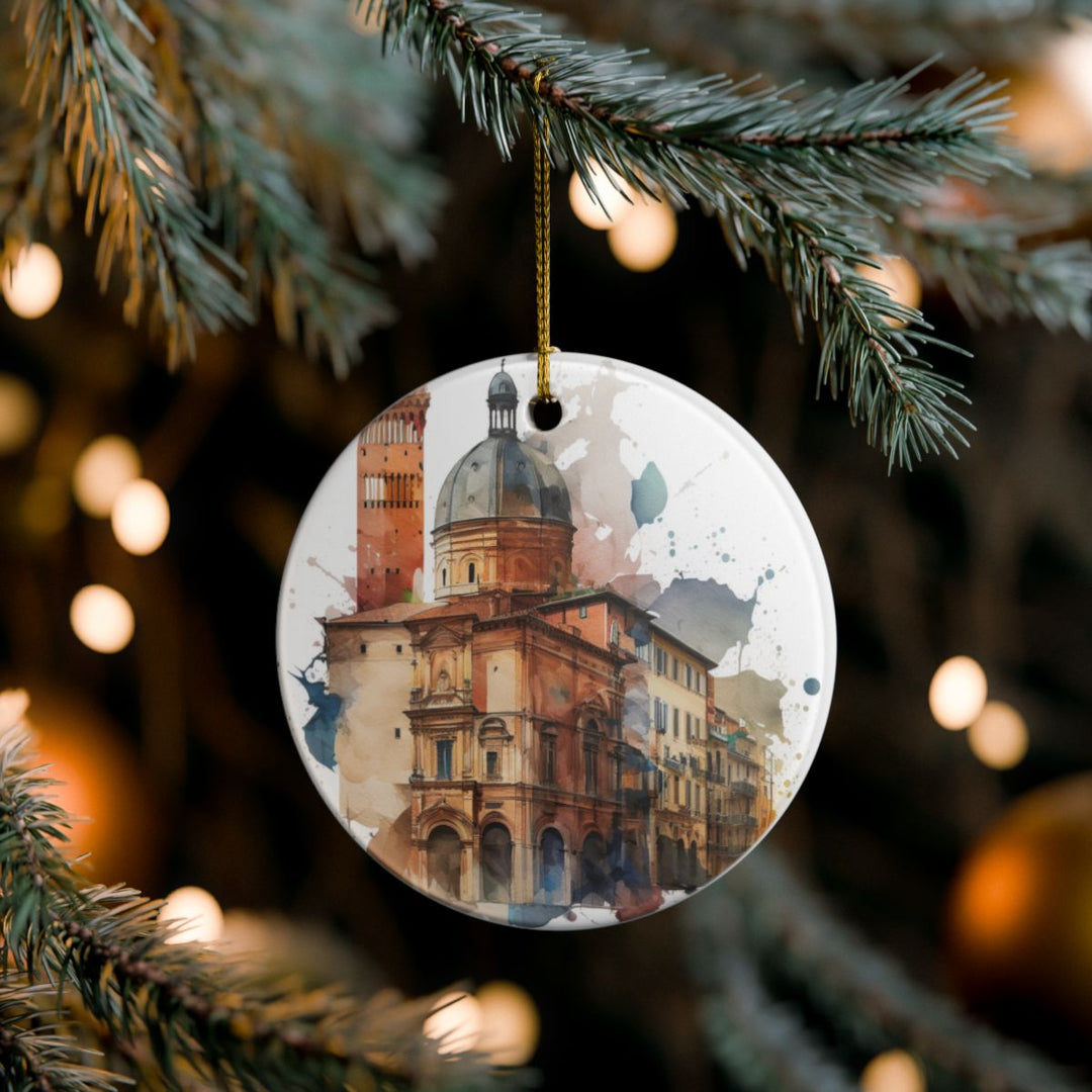 Bologna Italy Ornament: Unique Bologna Souvenir, Bologna Italy Xmas Decor, and Authentic Bologna Gift