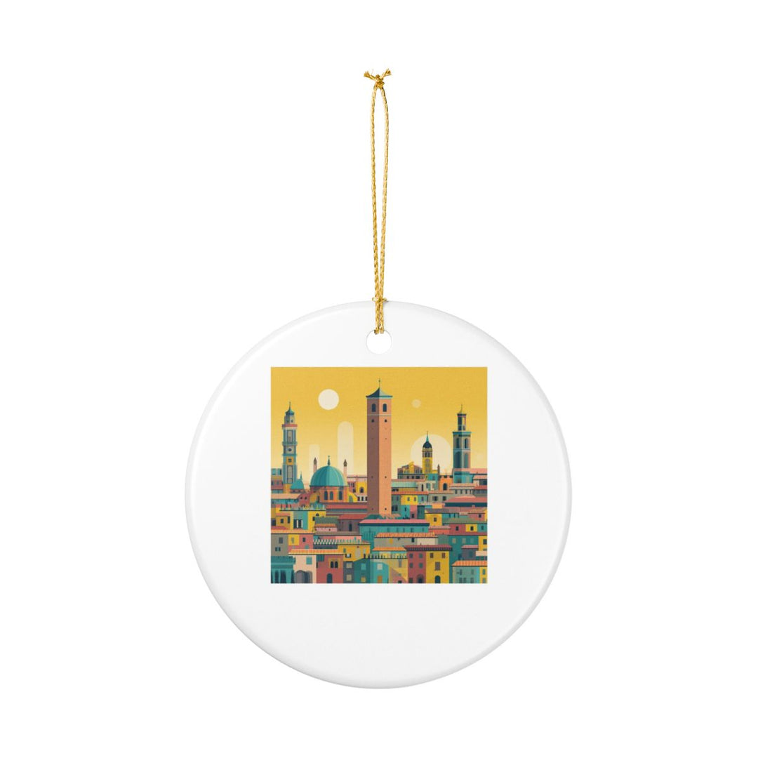 Bologna Italy Ornament: Unique Bologna Souvenir, Bologna Italy Xmas Decor, and Authentic Bologna Gift