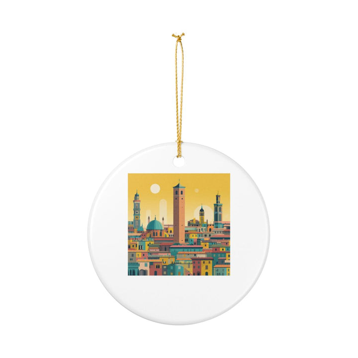 Bologna Italy Ornament: Unique Bologna Souvenir, Bologna Italy Xmas Decor, and Authentic Bologna Gift