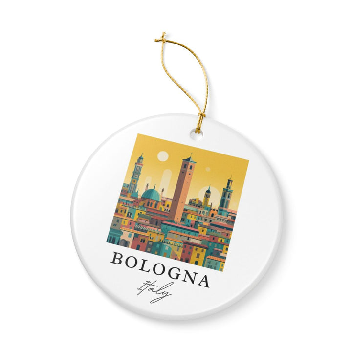 Bologna Italy Ornament: Unique Bologna Souvenir, Bologna Italy Xmas Decor, and Authentic Bologna Gift