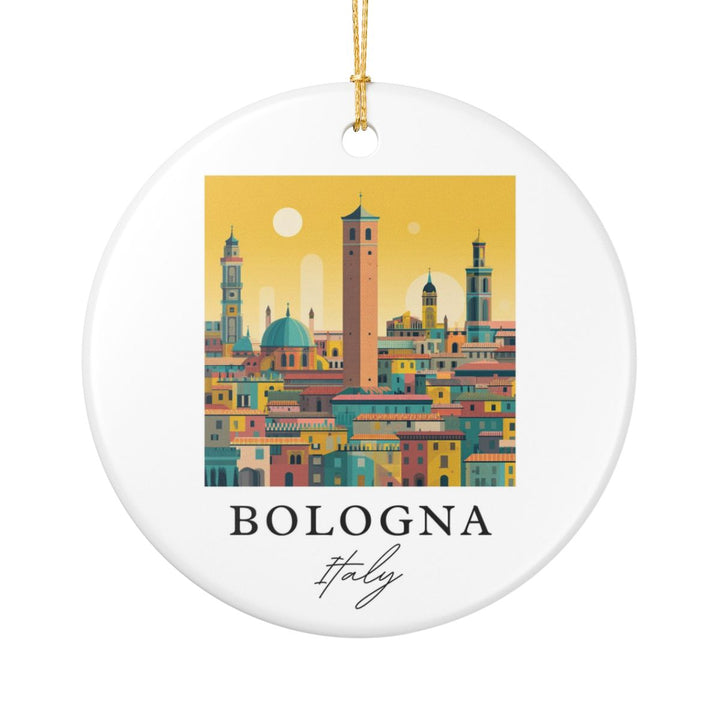 Bologna Italy Ornament: Unique Bologna Souvenir, Bologna Italy Xmas Decor, and Authentic Bologna Gift