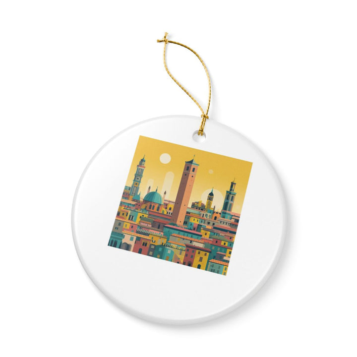 Bologna Italy Ornament: Unique Bologna Souvenir, Bologna Italy Xmas Decor, and Authentic Bologna Gift