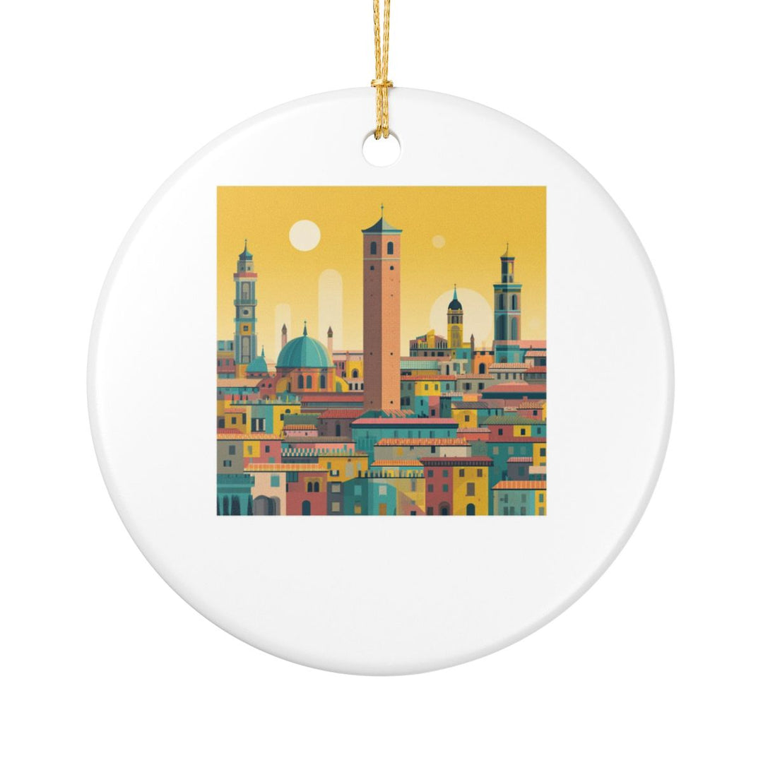Bologna Italy Ornament: Unique Bologna Souvenir, Bologna Italy Xmas Decor, and Authentic Bologna Gift