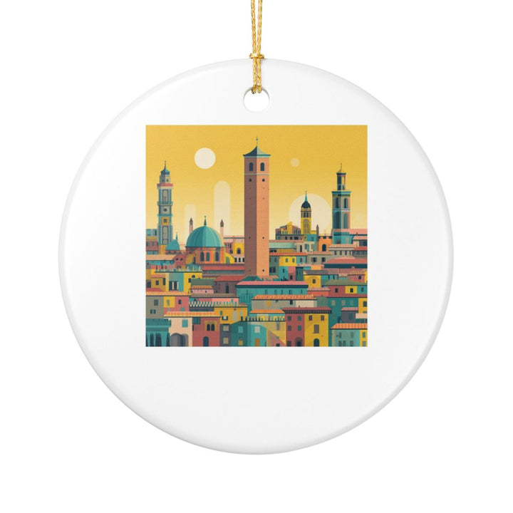 Bologna Italy Ornament: Unique Bologna Souvenir, Bologna Italy Xmas Decor, and Authentic Bologna Gift