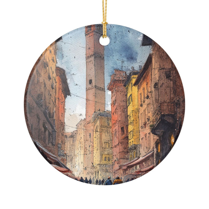 Bologna Italy Ornament: Unique Bologna Souvenir, Bologna Italy Xmas Decor, and Authentic Bologna Gift