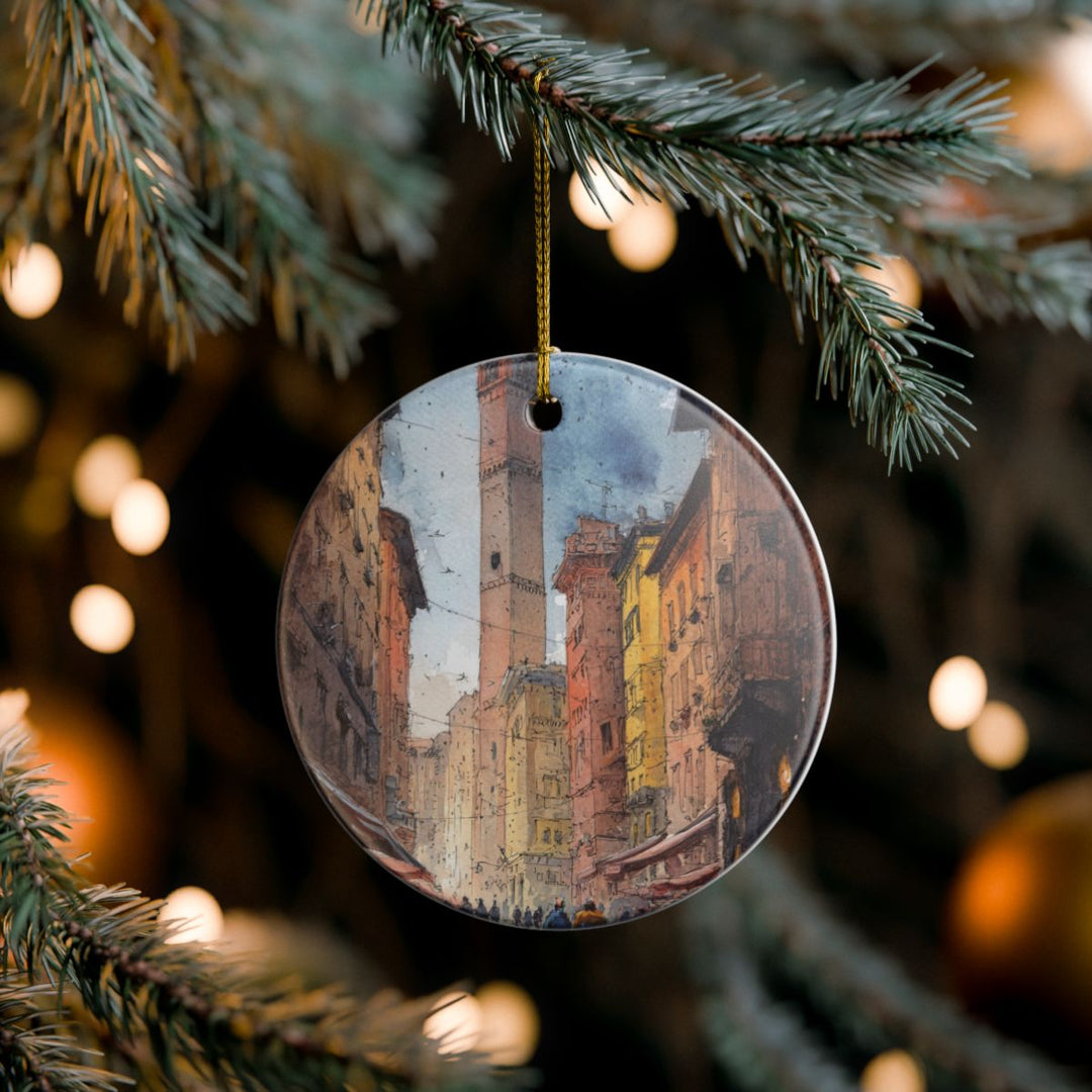 Bologna Italy Ornament: Unique Bologna Souvenir, Bologna Italy Xmas Decor, and Authentic Bologna Gift