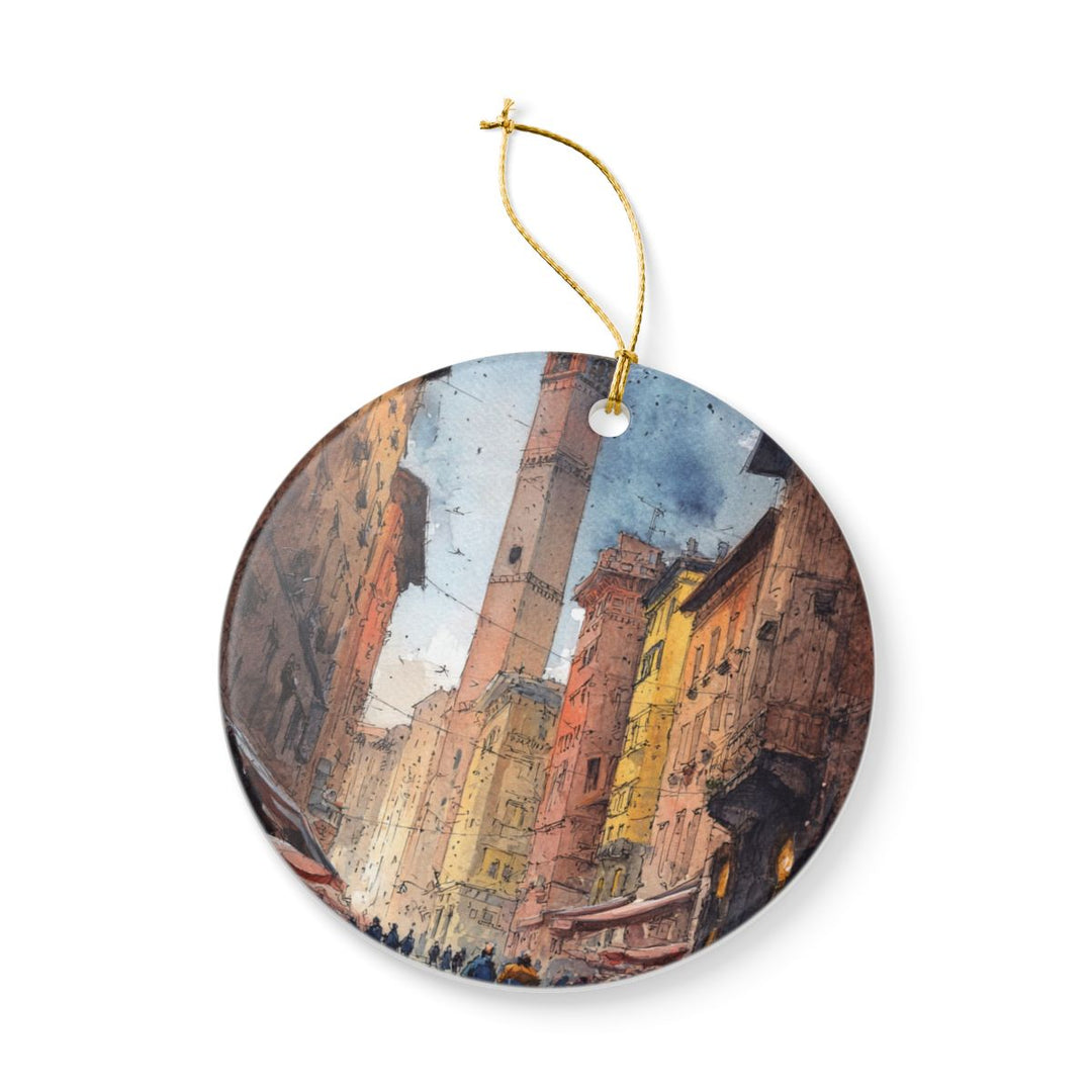Bologna Italy Ornament: Unique Bologna Souvenir, Bologna Italy Xmas Decor, and Authentic Bologna Gift