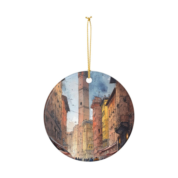 Bologna Italy Ornament: Unique Bologna Souvenir, Bologna Italy Xmas Decor, and Authentic Bologna Gift
