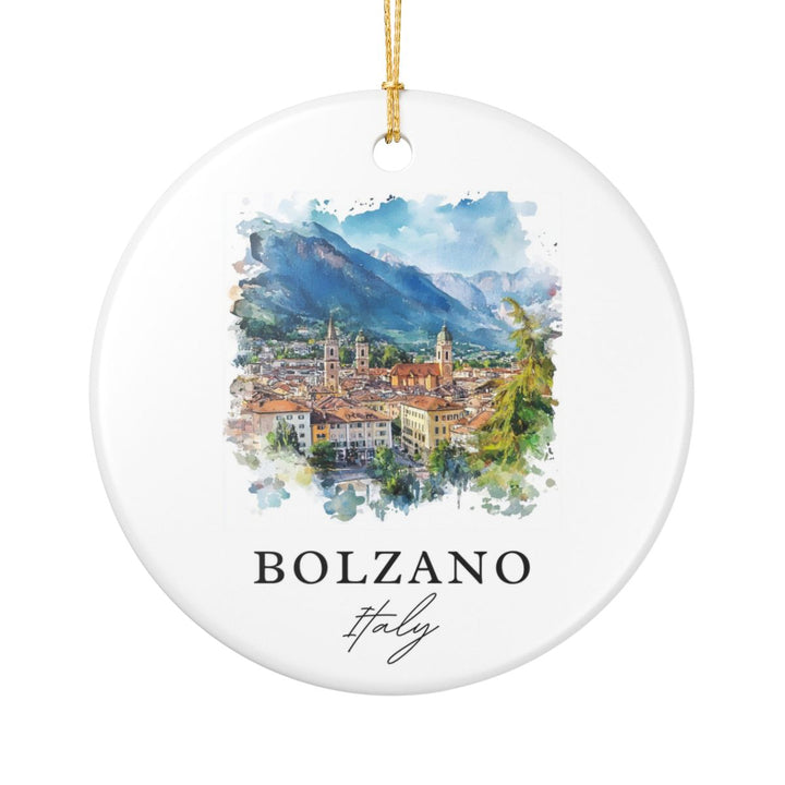 Bolzano Italy Ornament: Unique Bolzano Souvenir, Bolzano Italy Xmas Decor, and Authentic Bolzano Gift