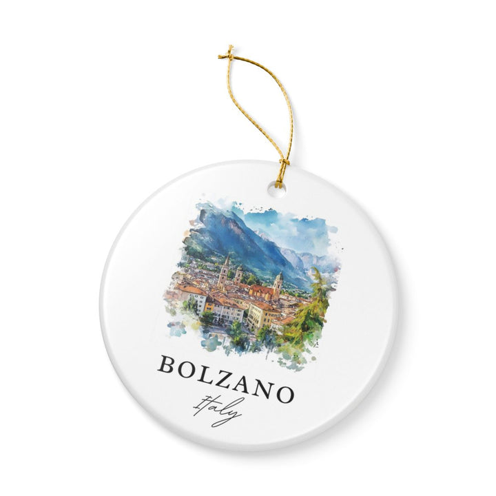Bolzano Italy Ornament: Unique Bolzano Souvenir, Bolzano Italy Xmas Decor, and Authentic Bolzano Gift
